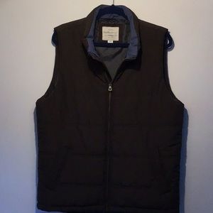 Men's Weatherproof Vintage Puffer Vest Brown size large